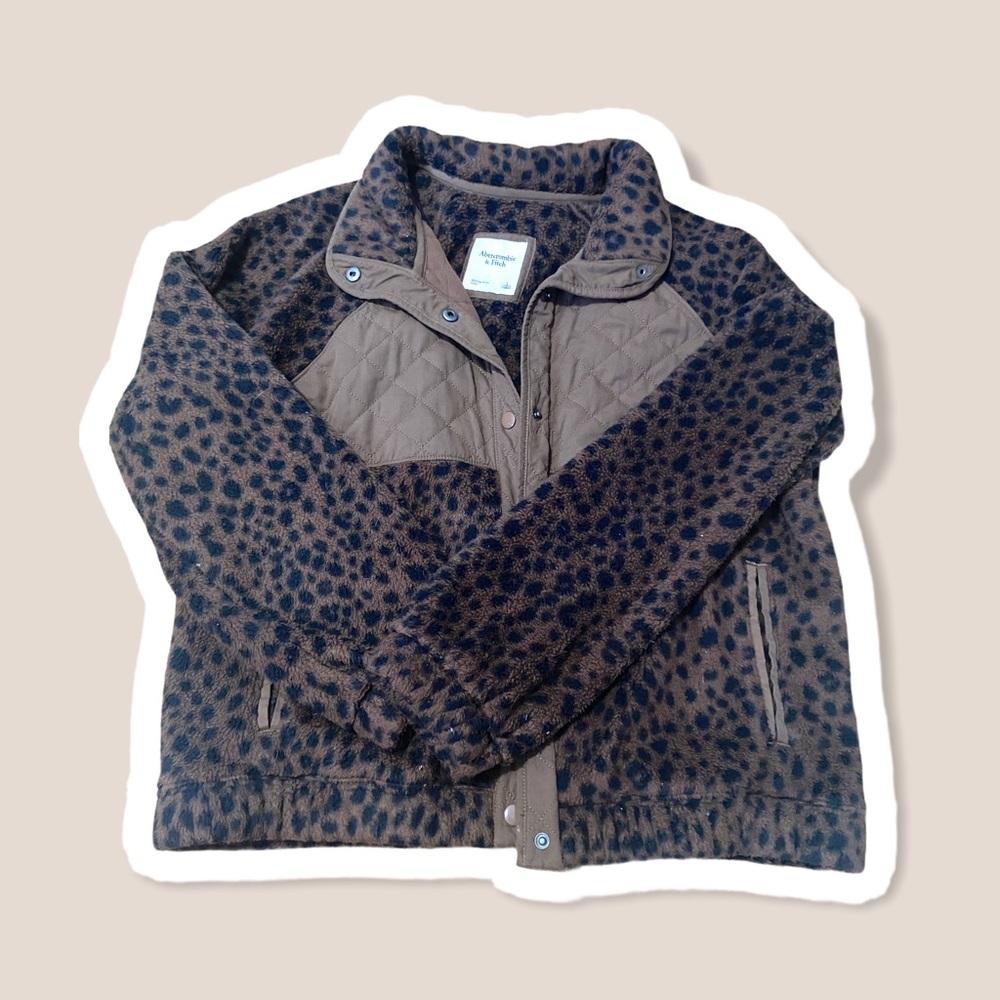 Abercrombie jacket/coat fuzzy and comfy